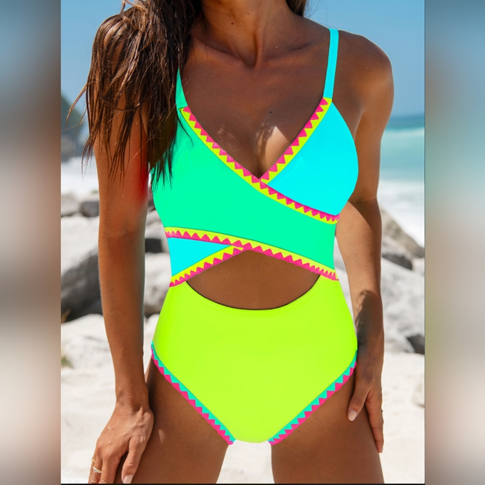 Vibrant Women One Piece Swimsuit